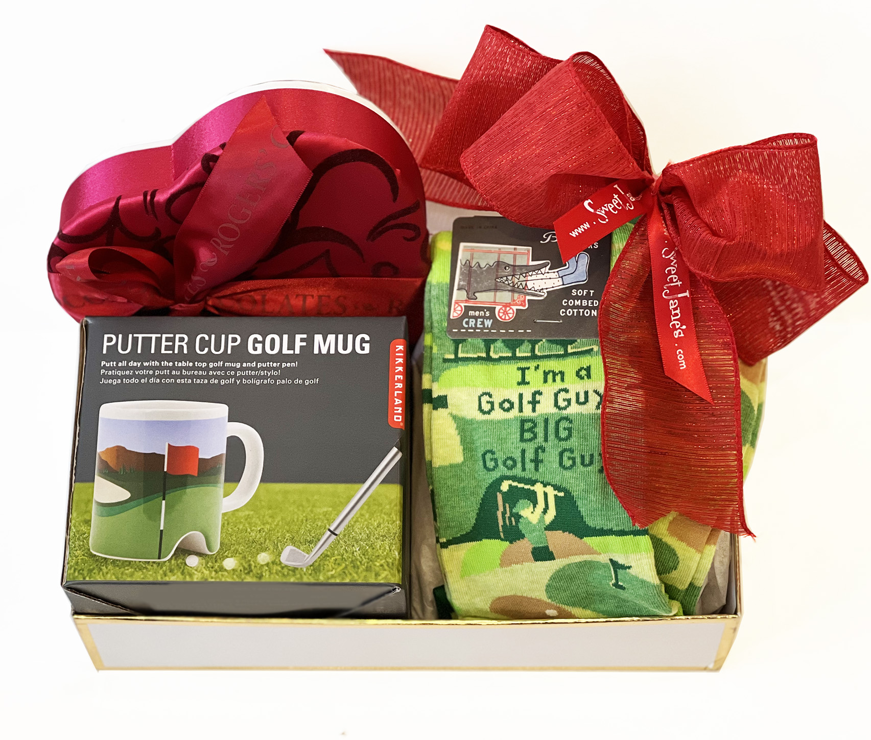 Three Golf Clubs Gift Box